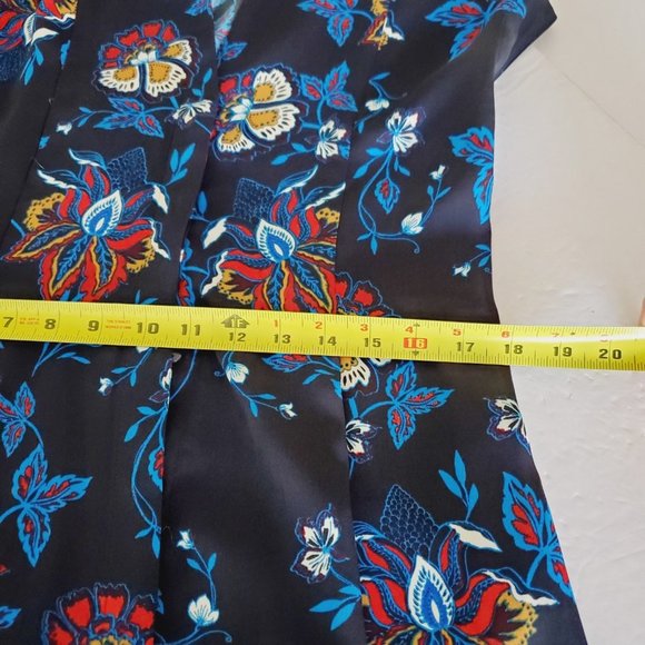H&M Navy Floral Cottagecore Maxi Shirt Dress - Picture 8 of 9